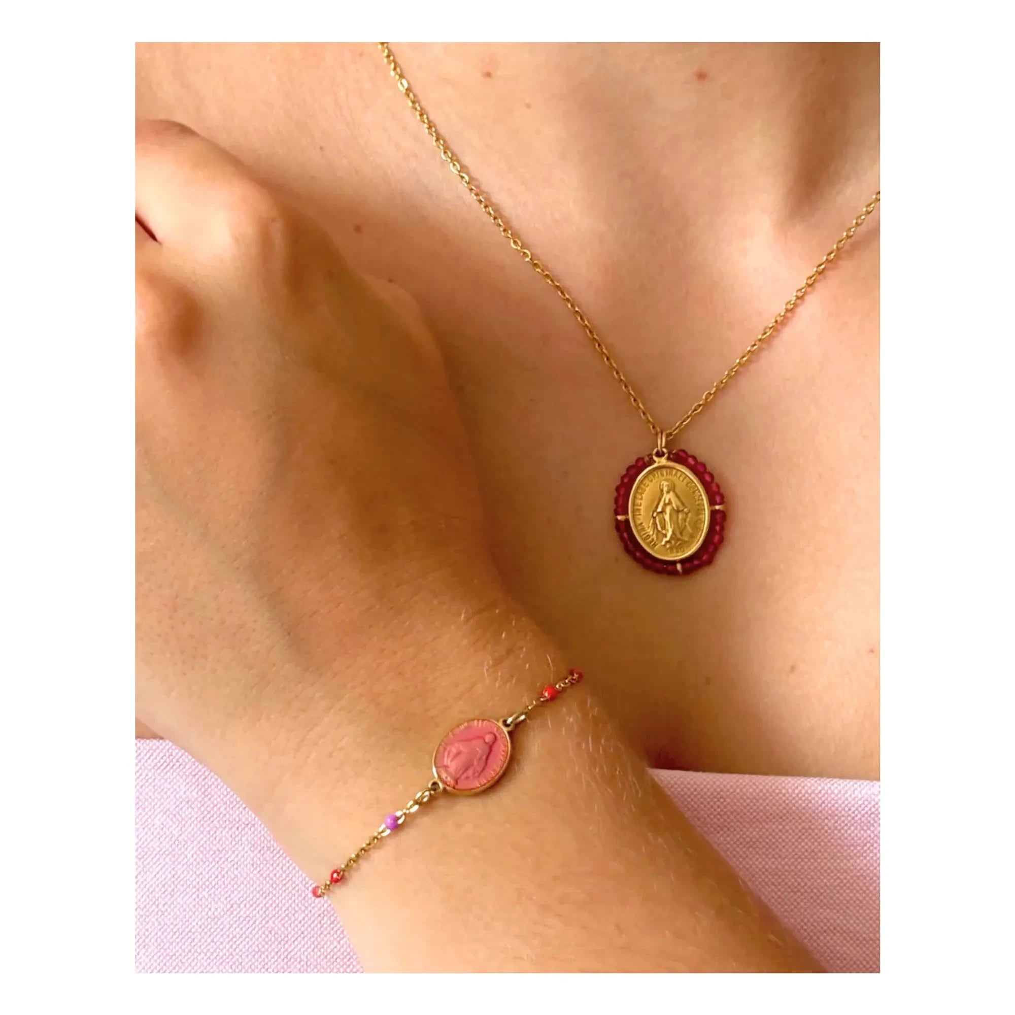 Pulsera Palas - Santa María | Rosa
