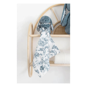 Tartine et Chocolat - Peluche de conejo Augustin Toile de Jouy | Azul