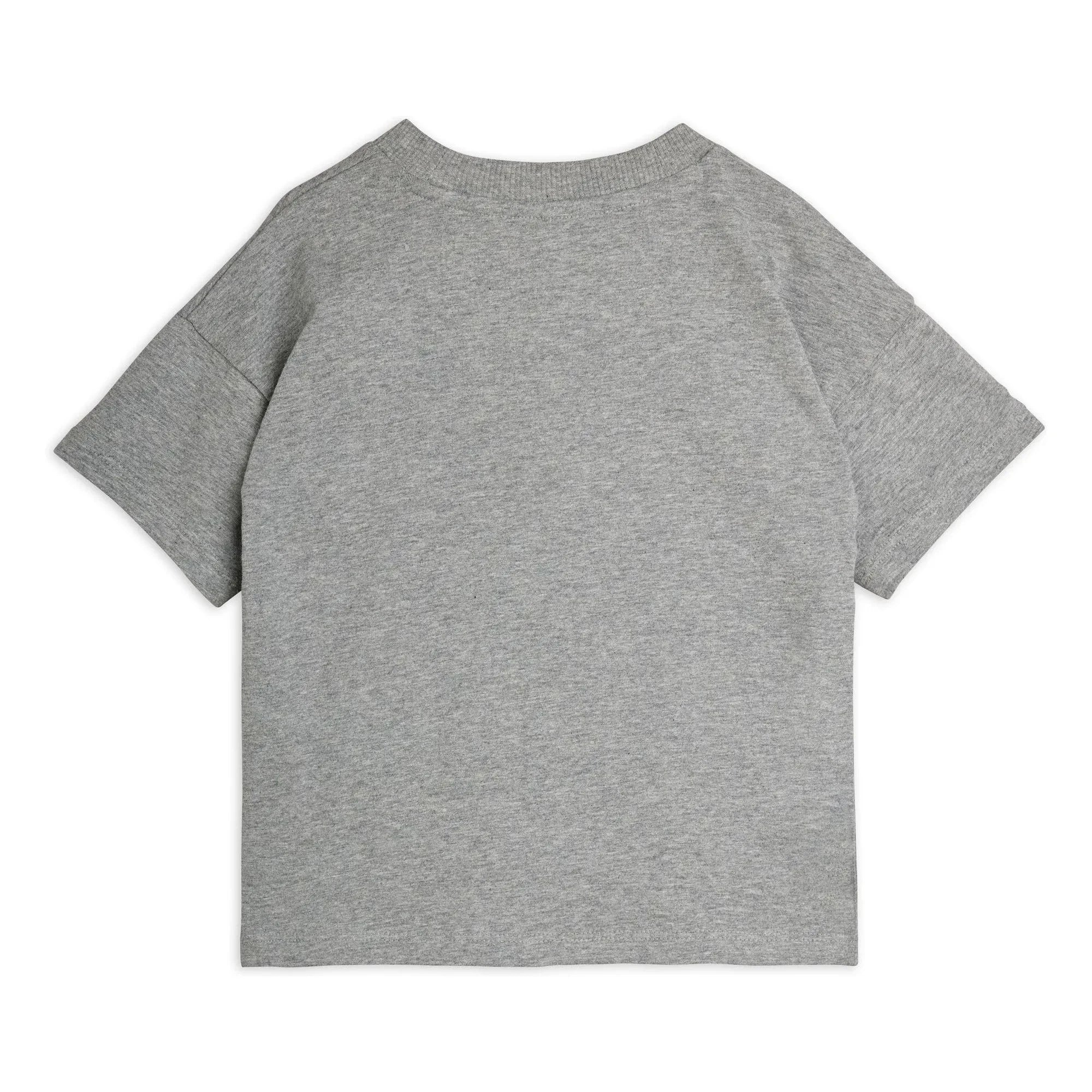 Mini Rodini - Camiseta de algodón orgánico Panter | Gris jaspeado