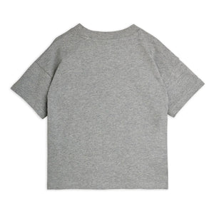 Mini Rodini - Camiseta de algodón orgánico Panter | Gris jaspeado