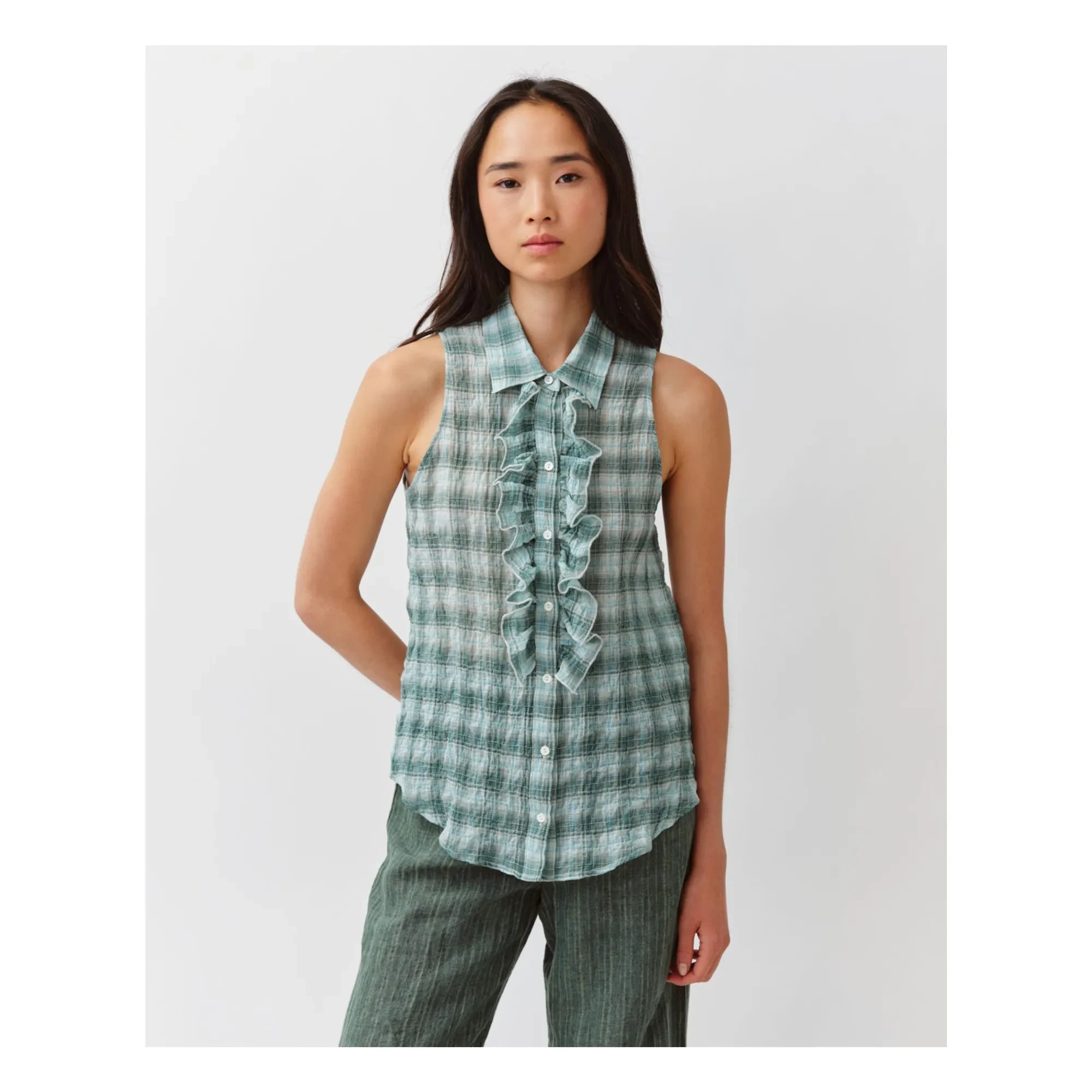 Diega - Camisa Rayada Cheka | Aqua