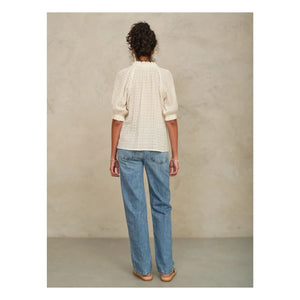 M.A.B.E. - Blusa de algodón Etta | Crudo