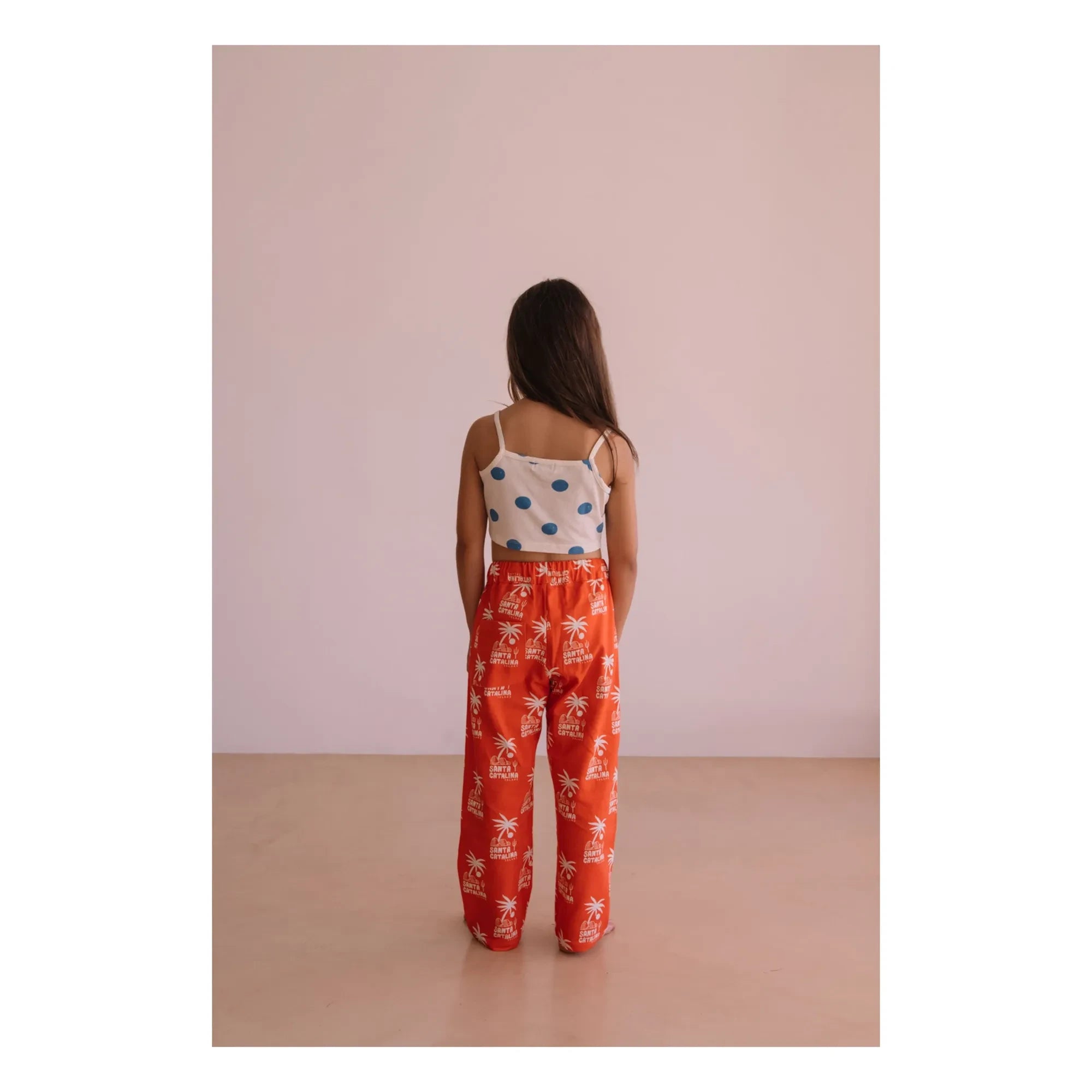 We Are Kids - Elia Pantalón Palma con Bajo Ancho | Naranja