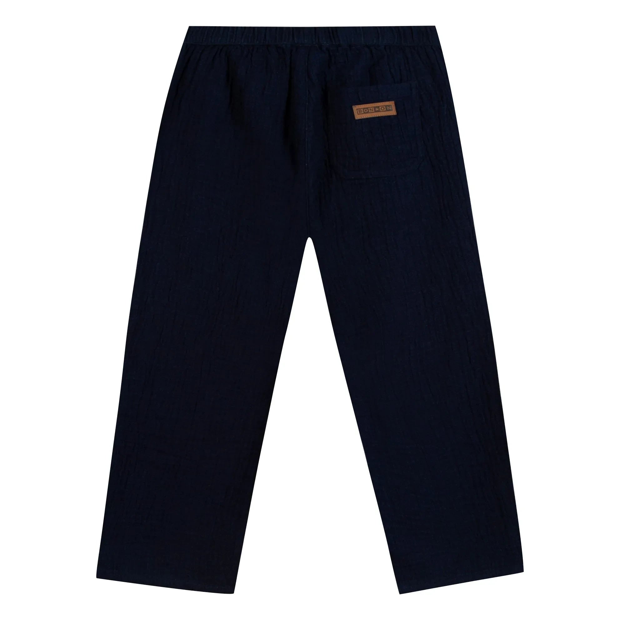 Bonton - Pantalón de gasa de algodón Batcha | Azul noche