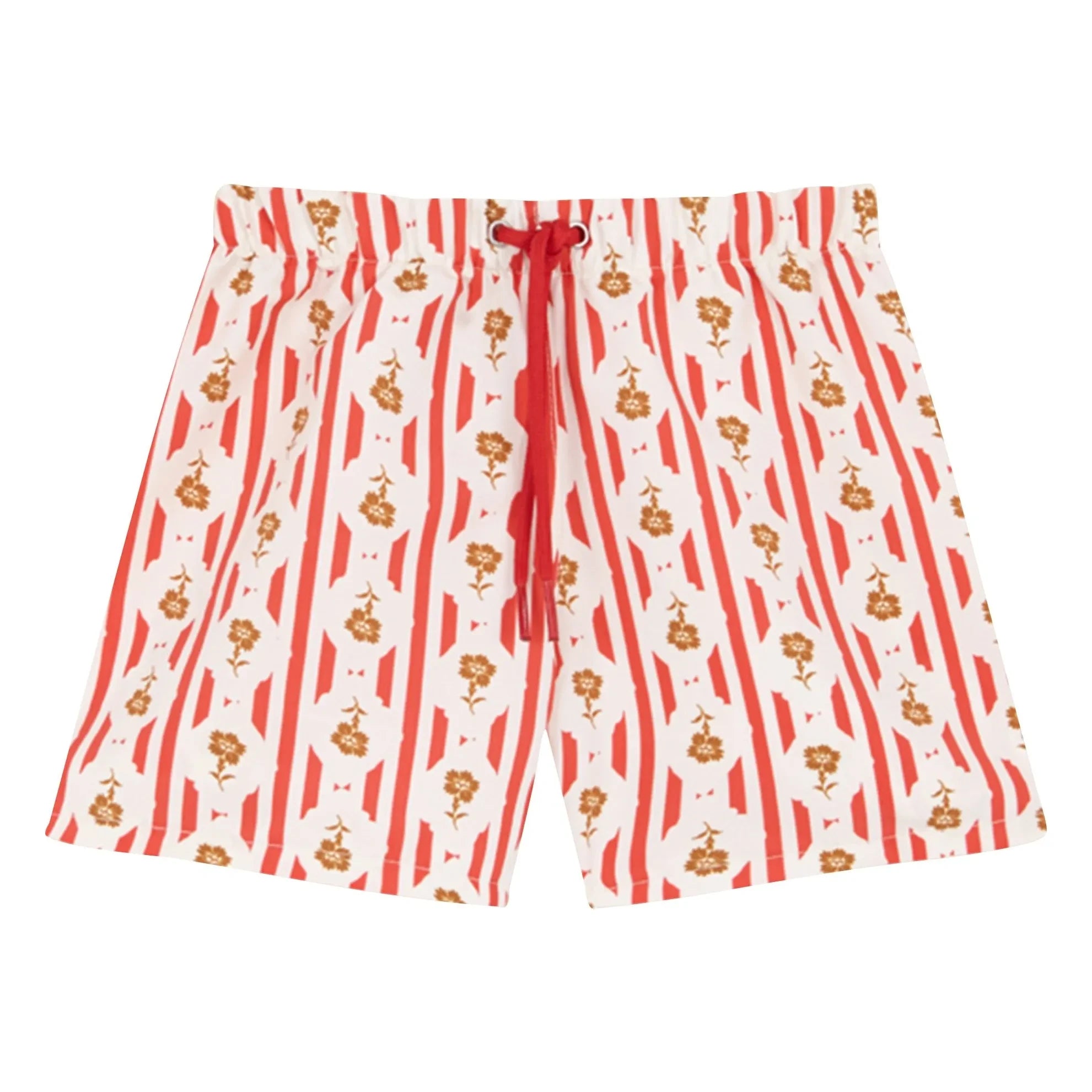 birinit - Bañador corto con estampado floral Valonga | Rojo