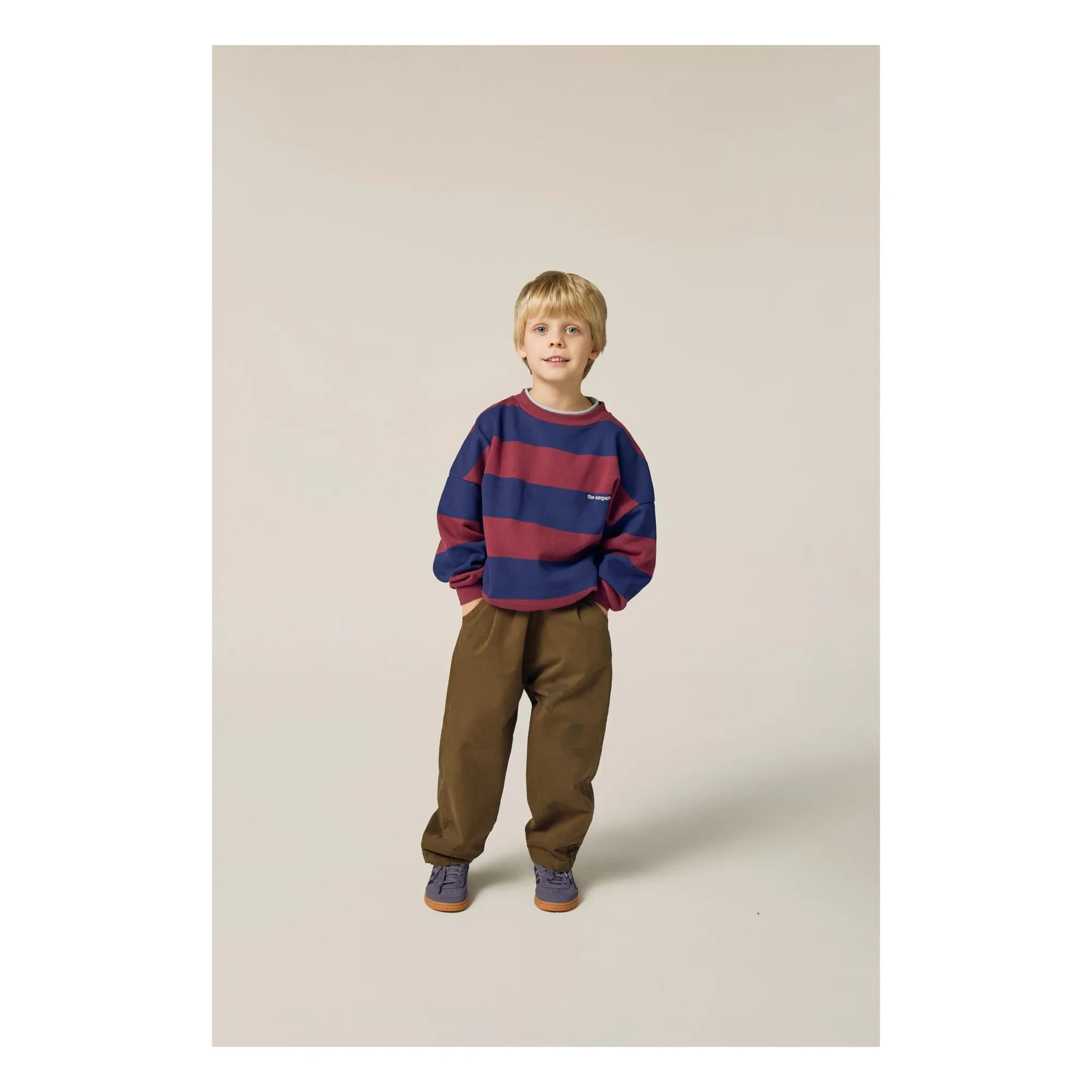 The Campamento - Çizgili sweatshirt | Bordo