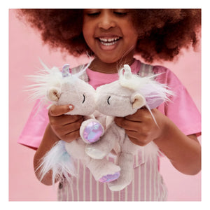 Olli Ella - Peluche de unicornio brillante | Rosa