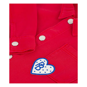 Petit Bateau - Chaqueta de trabajo de mezclilla | Bermellón