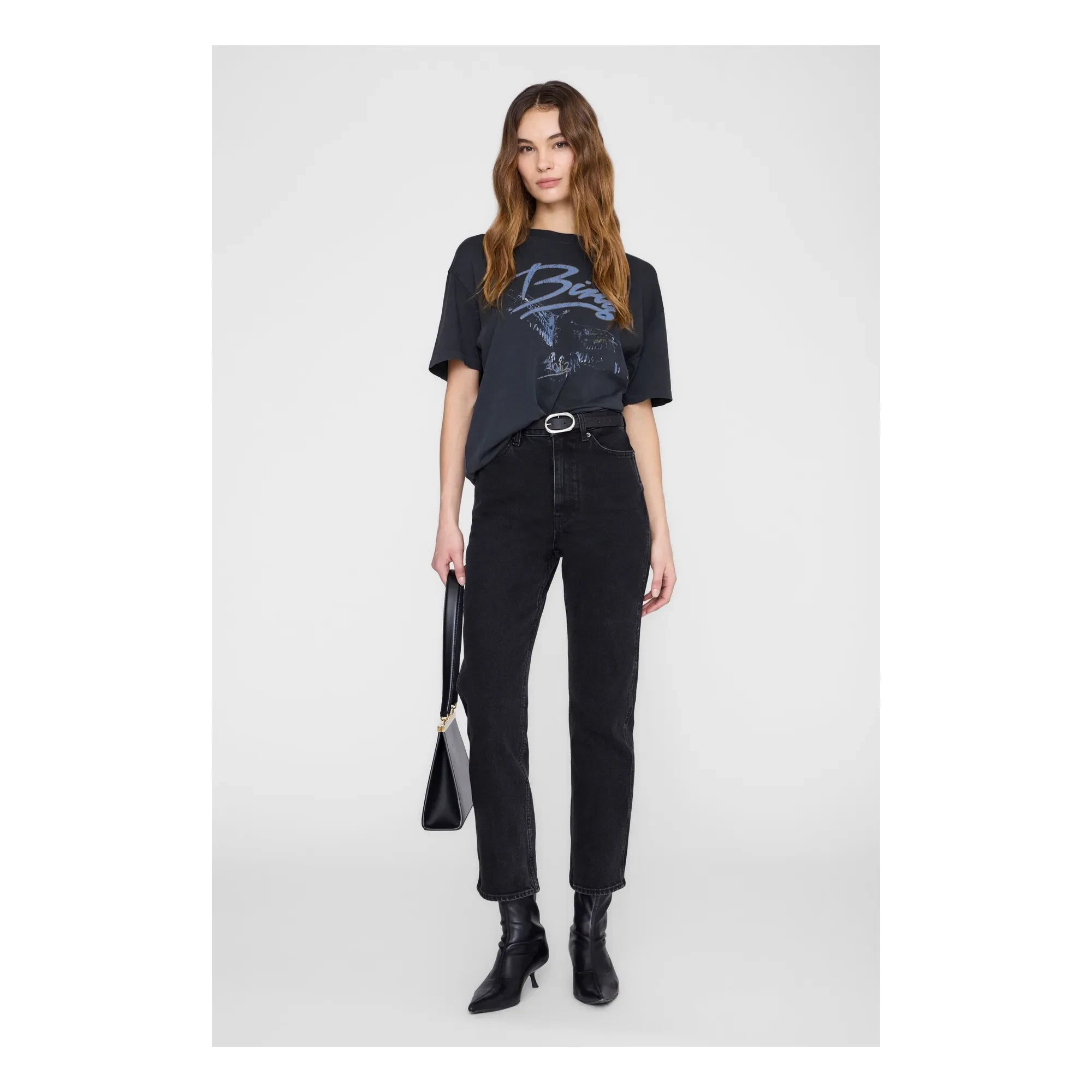 Anine Bing - Camiseta Kent | Negro