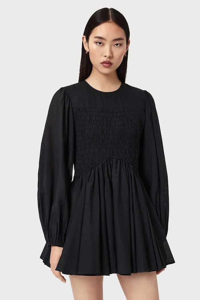 AllSaints Vestido ancho de algodón CHIA