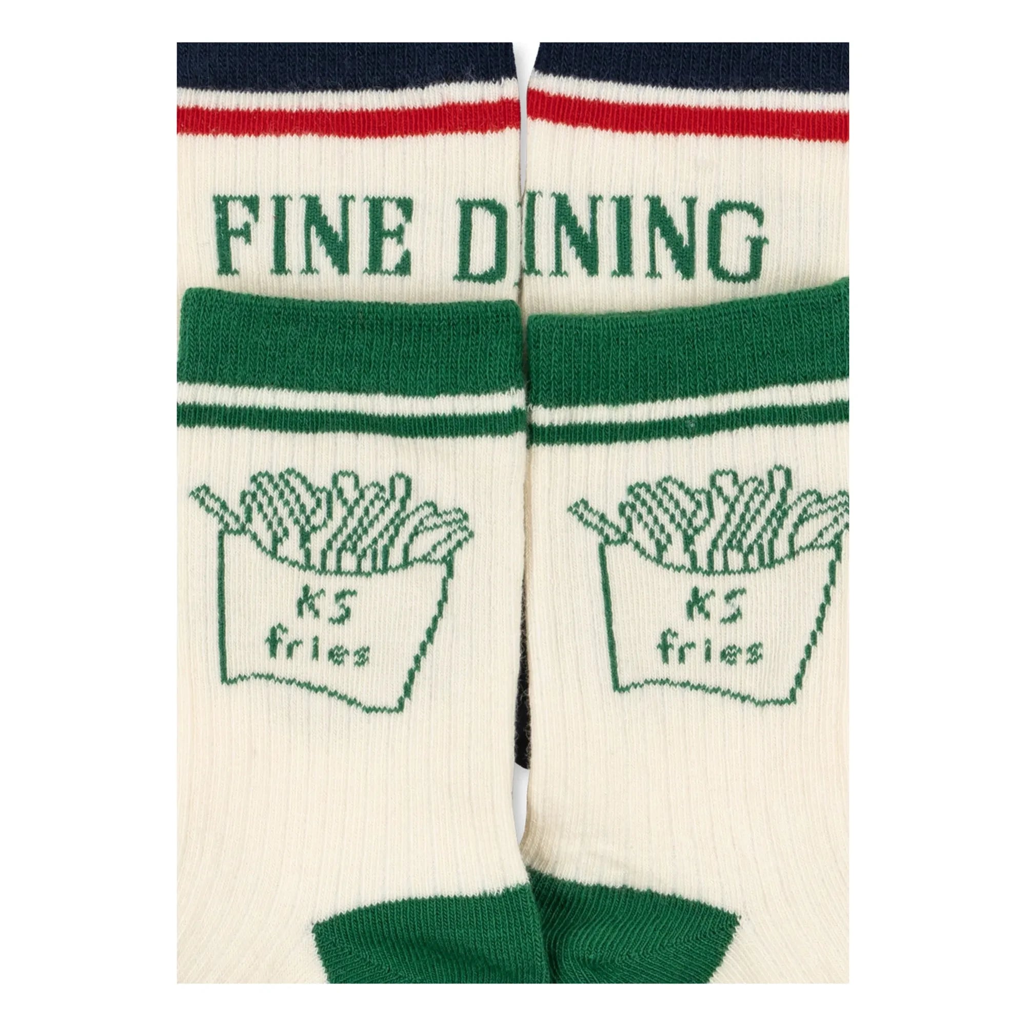 Konges Sløjd - Set de 2 Pares de Calcetines Papas Fritas | Crudo