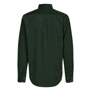 Samsoe Samsoe - Camisa de algodón orgánico Saliam NX | Verde oscuro