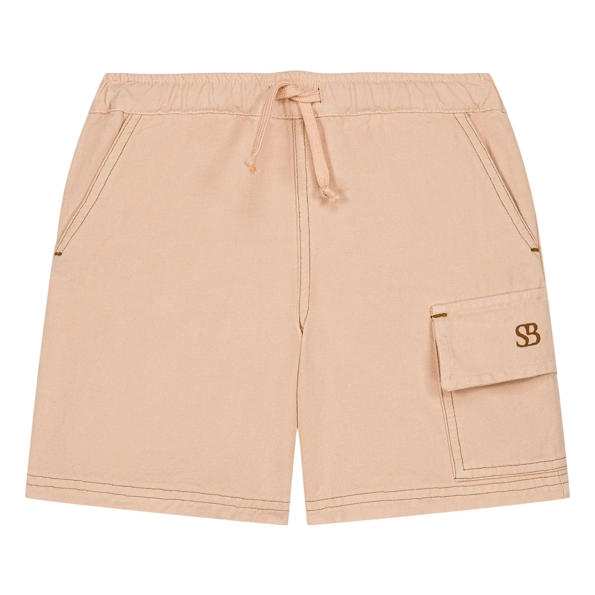 Studio Bohème - Pantalones cortos cargo de algodón orgánico | Beige