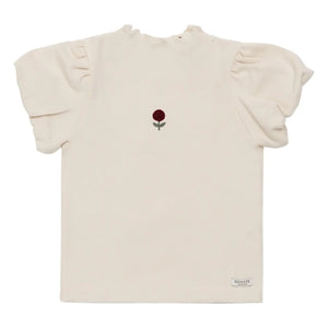 Donsje - Camiseta de algodón orgánico Marien Fleur | Crudo