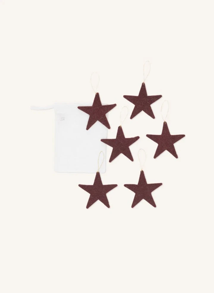 Muskhane - "Estrellas fugaces" Guirnalda de fieltro | Mahogany