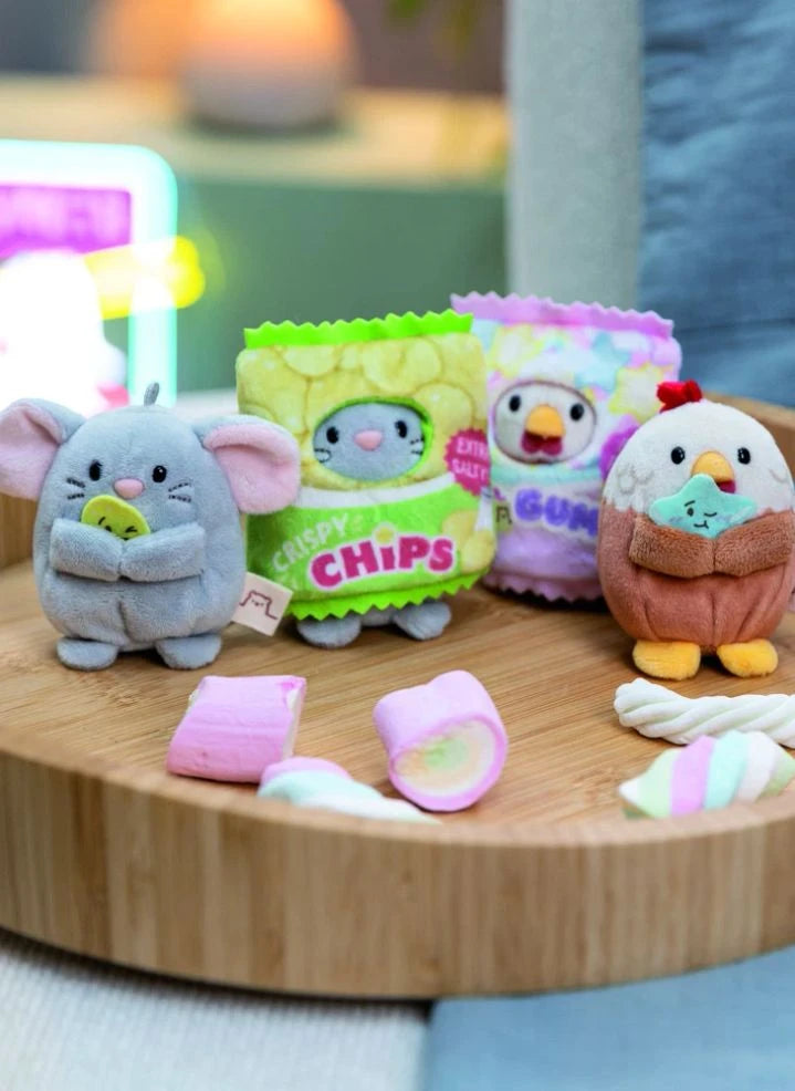 Nici - Juguete de Peluche Nibbli con Disfraz de Patatas Fritas | Gris