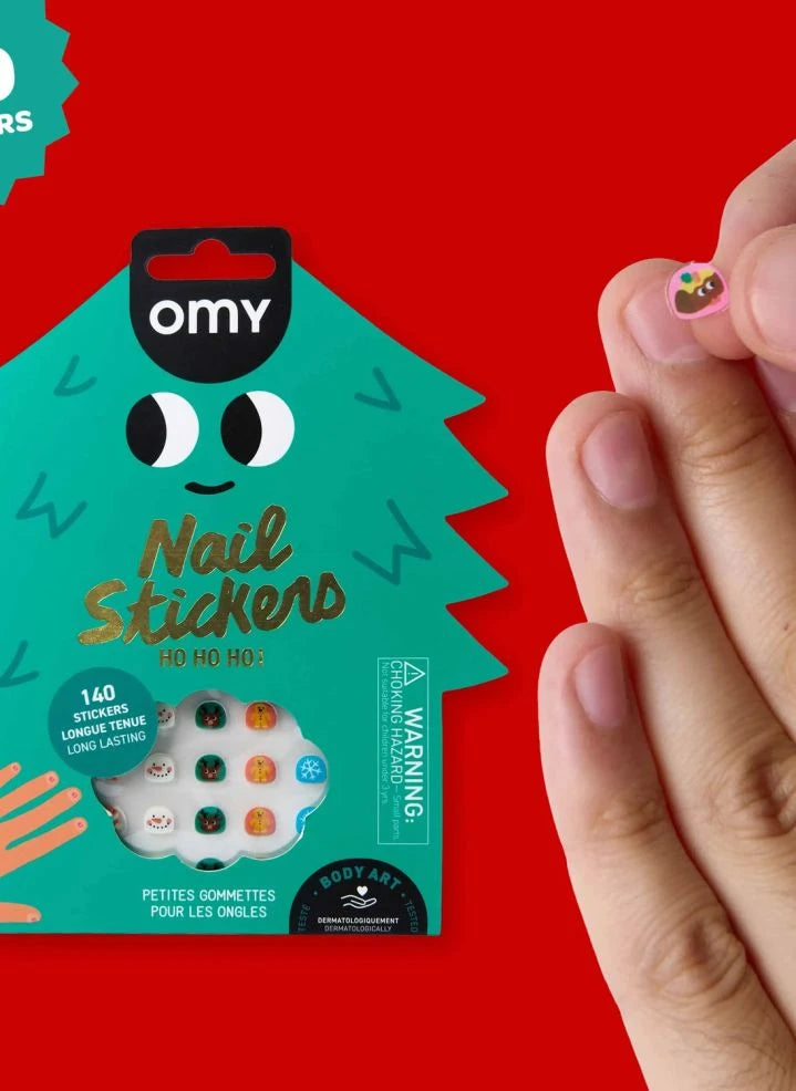 Omy - Calcomanías de uñas navideñas