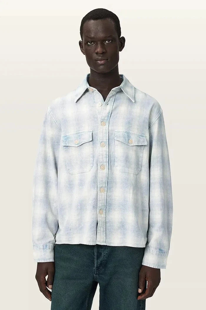 Camisa de algodón AllSaints SANTOS para hombre