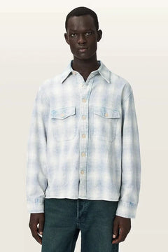 Camisa de algodón AllSaints SANTOS para hombre