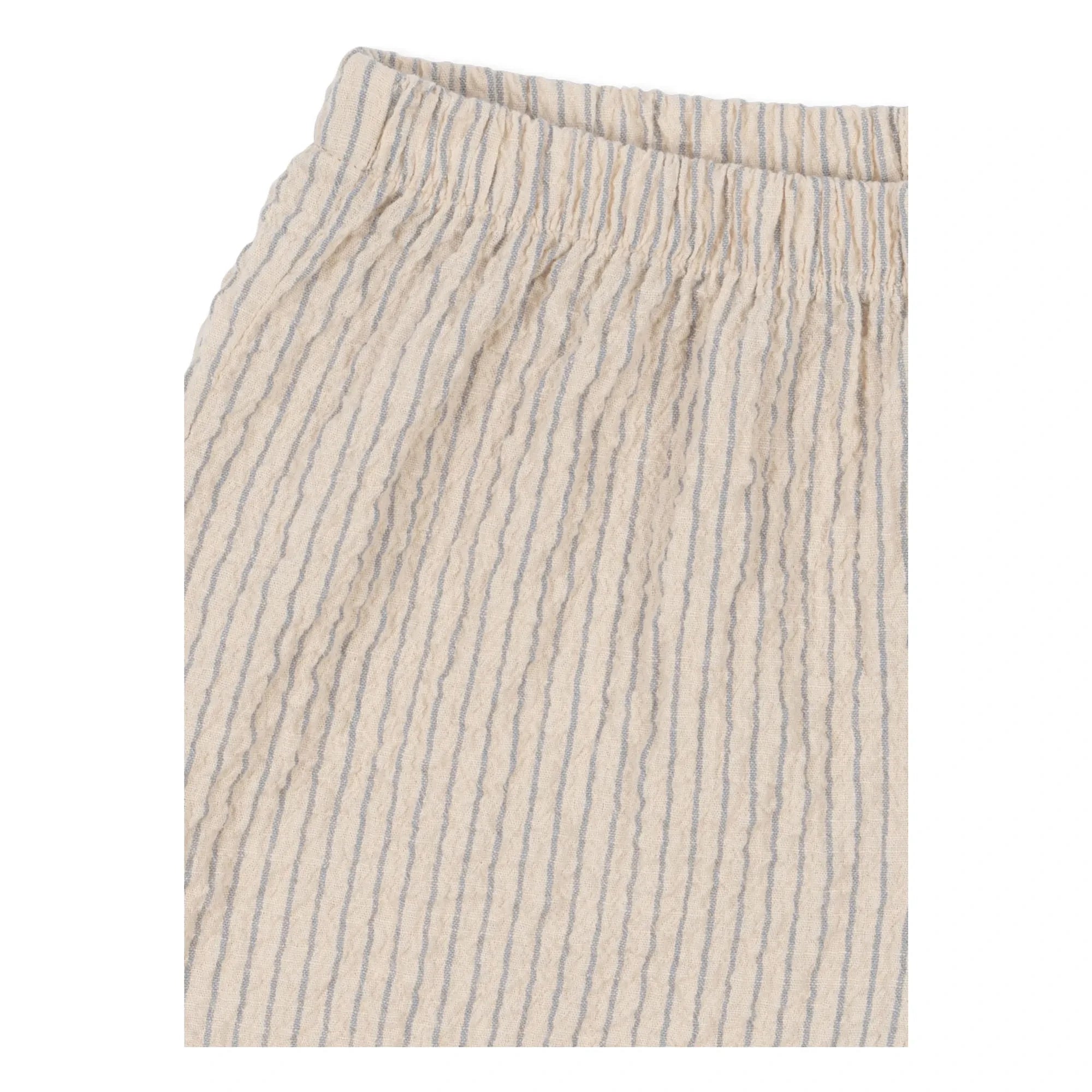 Konges Sløjd - Shorts de sirsaca de algodón orgánico a rayas Elliott | Beige