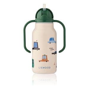 Liewood - Kimmie Paslanmaz Çelik Su Şişesi - 250 ml | Cars/Sandy