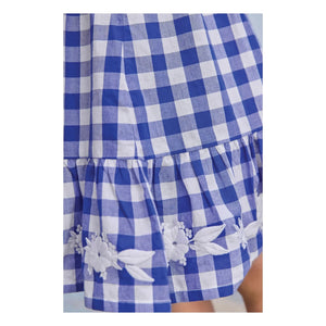 Tartine et Chocolat - Vestido de muselina con volantes | Azul real