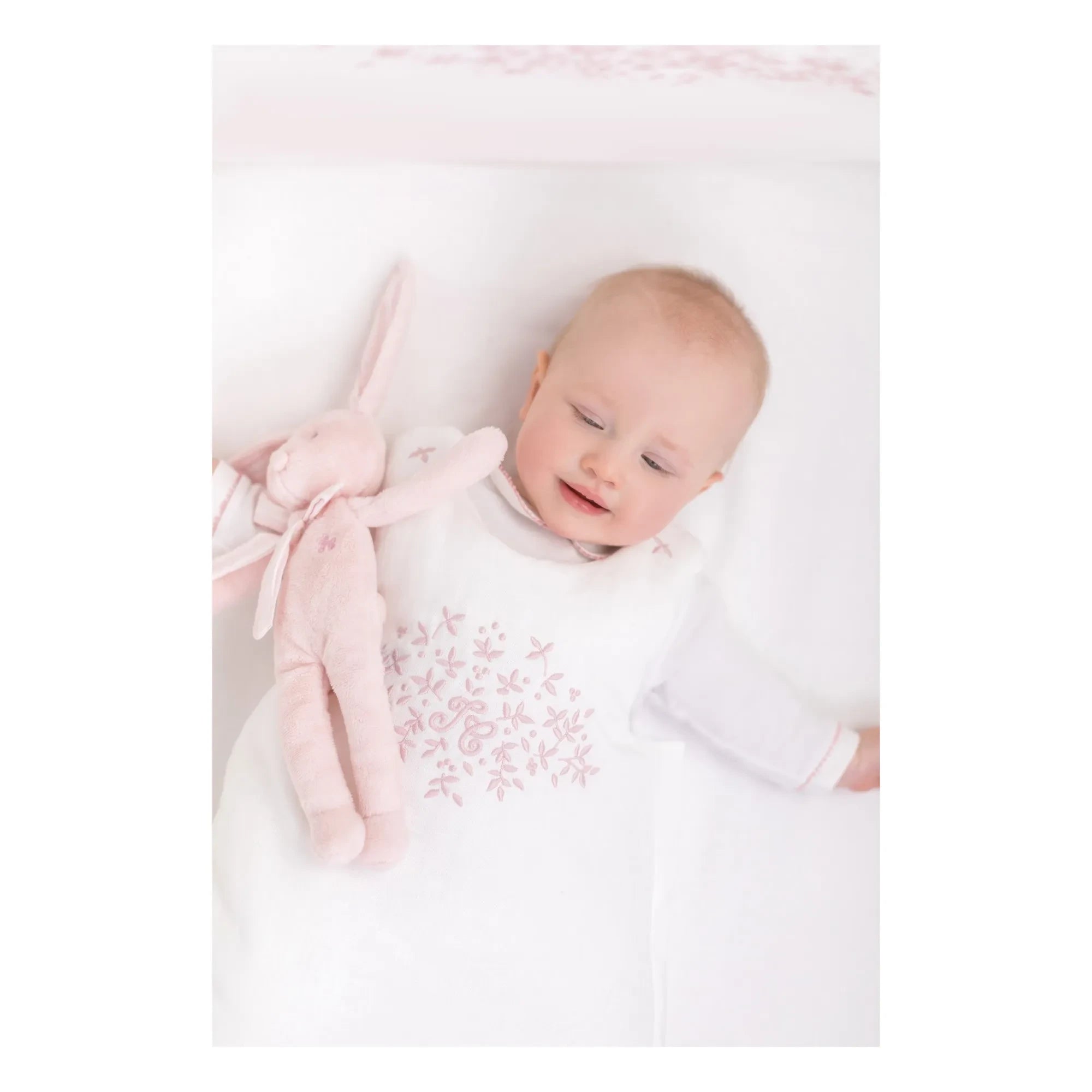 Tartine et Chocolat - Peluche de conejito ultrasuave Augustin | Rosa pálido