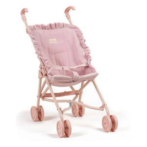 Minikane - Cochecito de muñecas de muselina de algodón | Rosa
