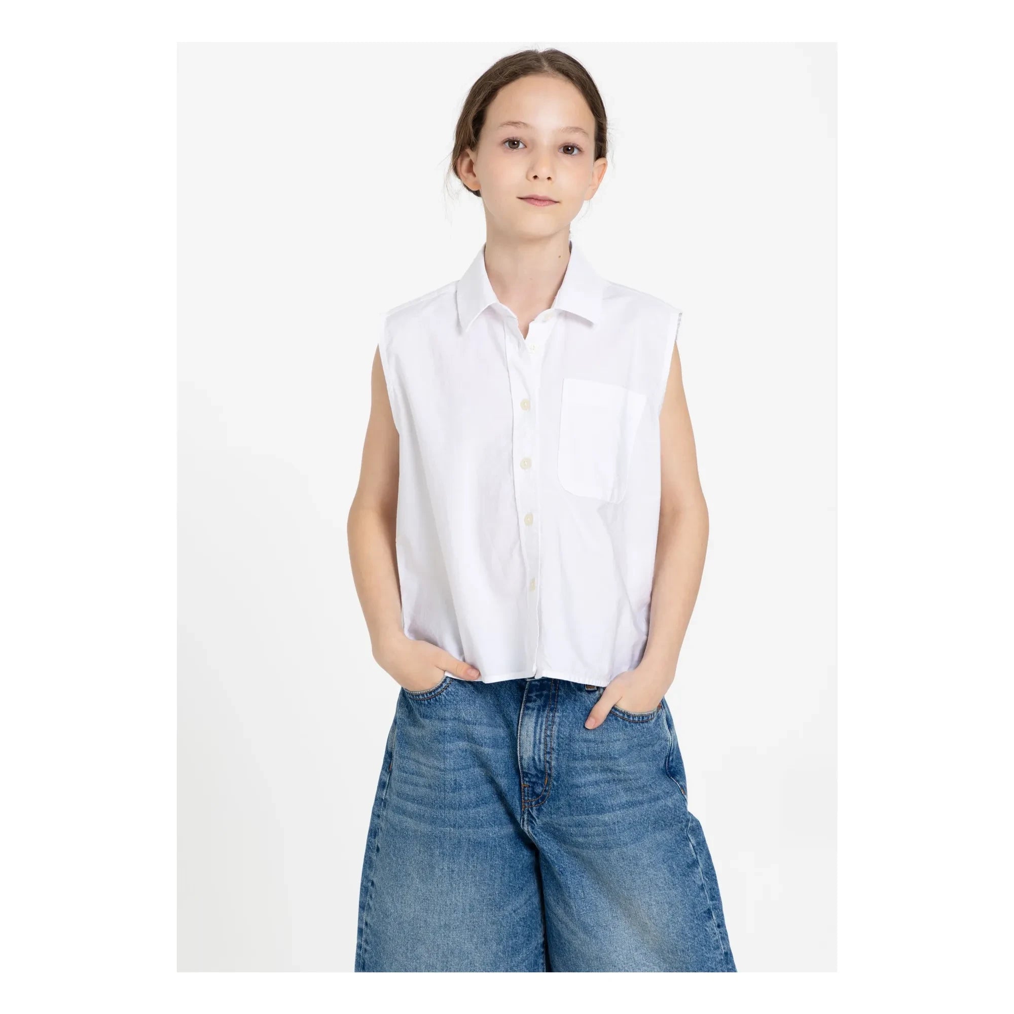 Finger in the nose - Camisa sin mangas Ella | Blanco