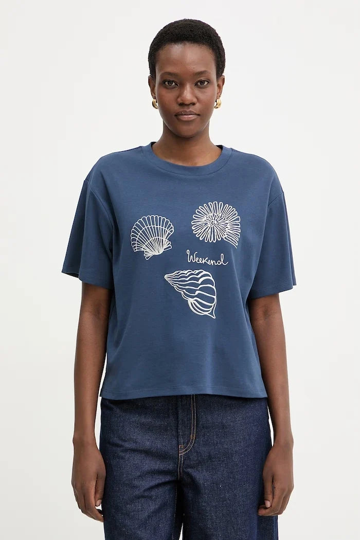 Camiseta de algodón Weekend Max Mara SABATO