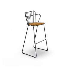 Houe - Taburete de bar exterior Paon | Negro