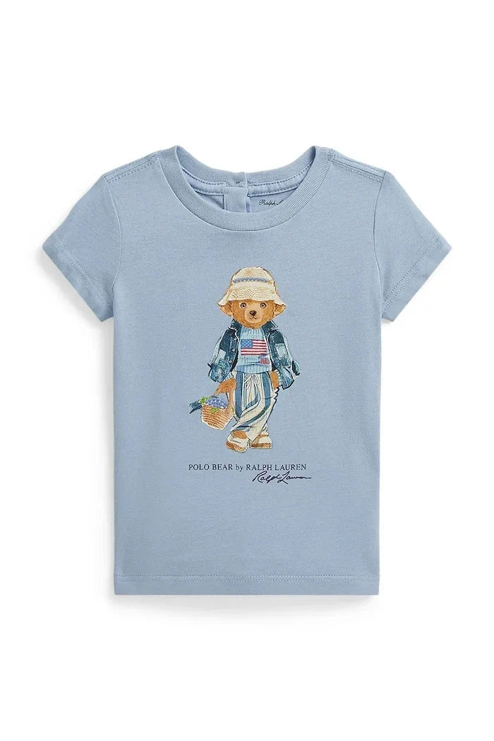 Polo Ralph Lauren camiseta básica de algodón para niños