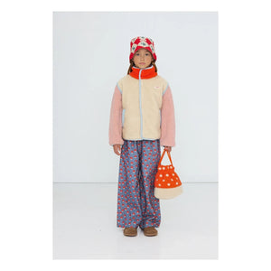 Tinycottons - Chaqueta estilo sherpa con bloques de color | Rosa