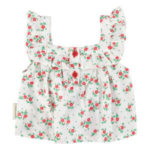 Piupiuchick - Blusa de algodón orgánico | Blanco
