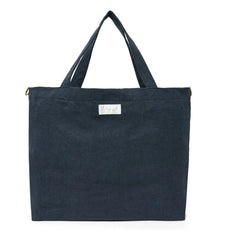 Adorna - Bolso tote de lino | Azul marino
