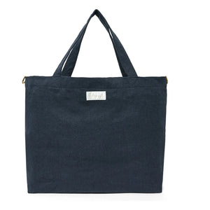 Adorna - Bolso tote de lino | Azul marino