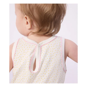 Petit Bateau - Pijama de lunares | Blanco