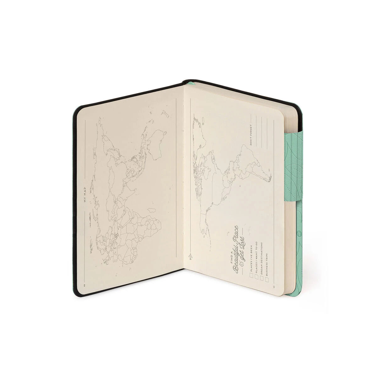 Legami - Cuaderno de Rayas con Funda Blanda Monocromática - Jardín Botánico - Mi Cuaderno