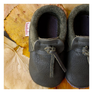 Baobaby - Pantuflas de cuero | Verde cromo