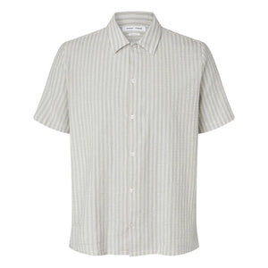 Samsoe Samsoe - Camisa de algodón de manga corta Avan JX | Gris claro