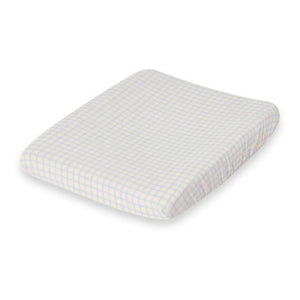 garbo&friends - Funda cambiador Gingham Sky | Azul claro