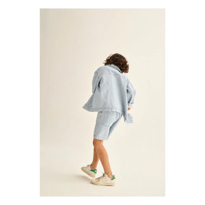 Cozmo - Sobrecamisa vaquera de rayas Ridge | Azul claro