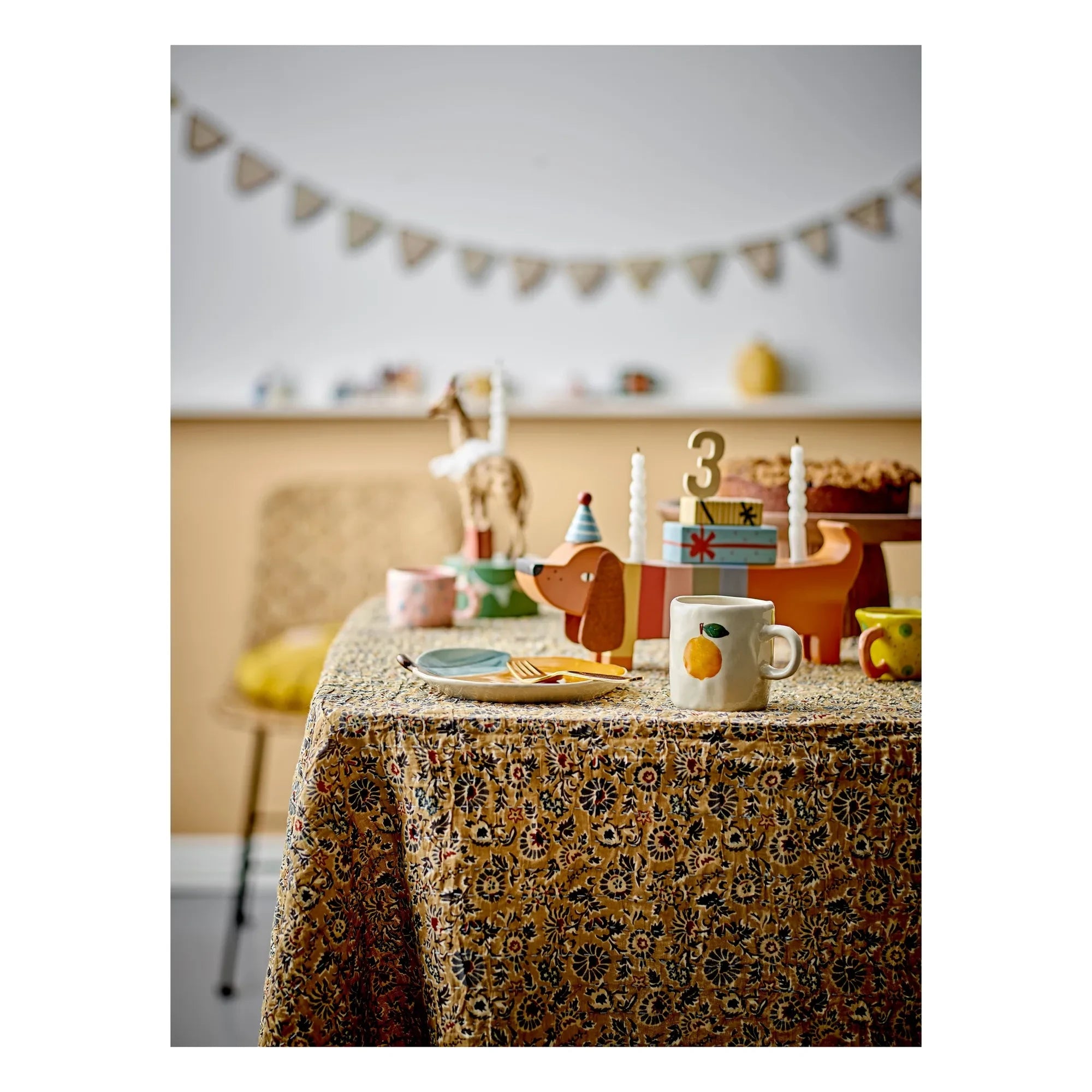 Bloomingville Mini - Decoración de cumpleaños Charlie | Marrón