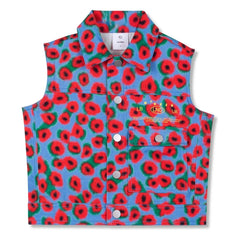 Wynken - Chaleco sin mangas Fleurie Kot | Azul