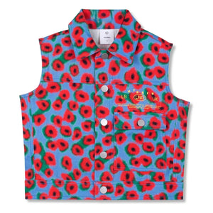 Wynken - Chaleco sin mangas Fleurie Kot | Azul