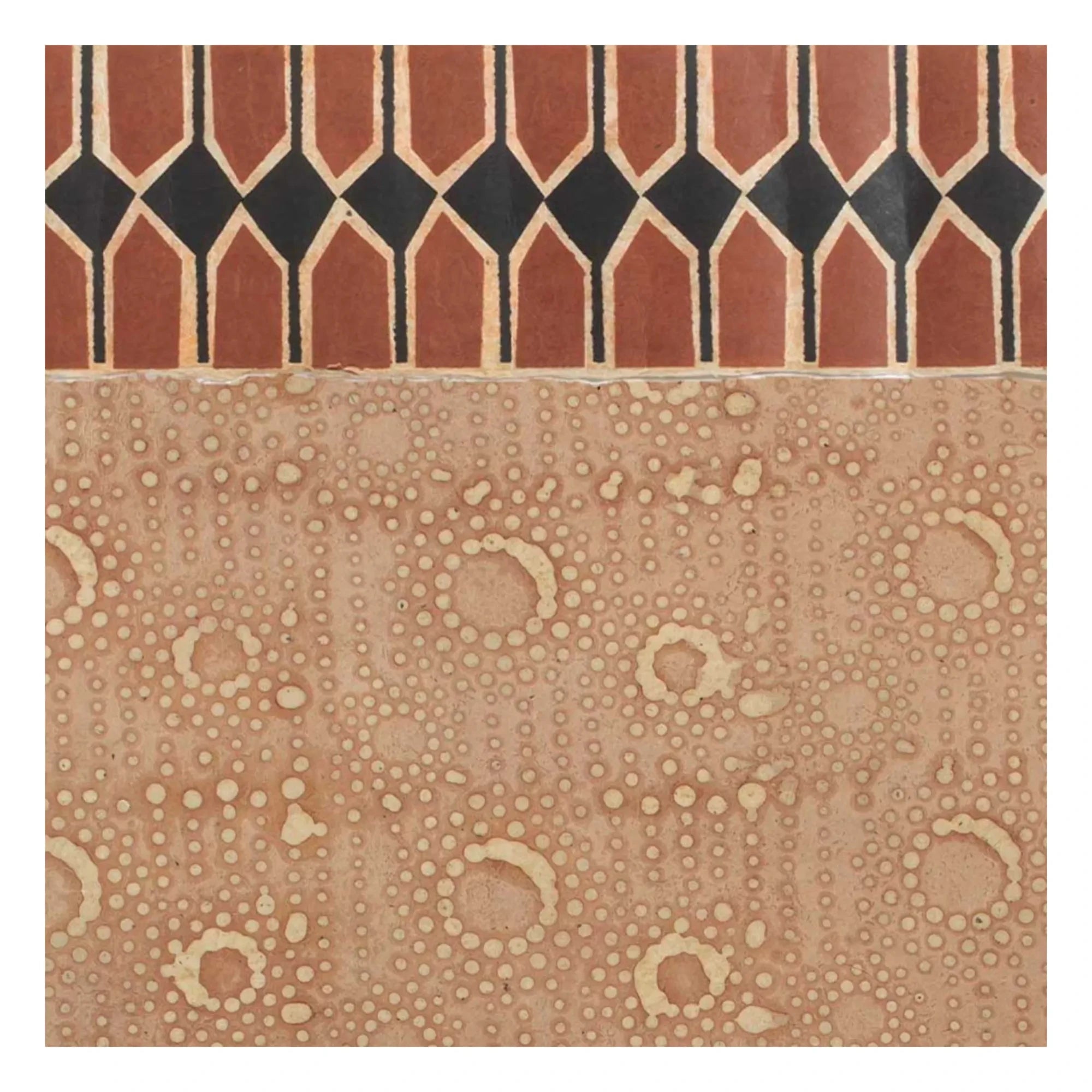 Le Monde Sauvage - Friso Superfrise Vertebra Sienne - Set de 9 hojas | Terracota