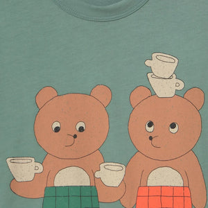Tinycottons - Camiseta de algodón orgánico Tea Room | Verde