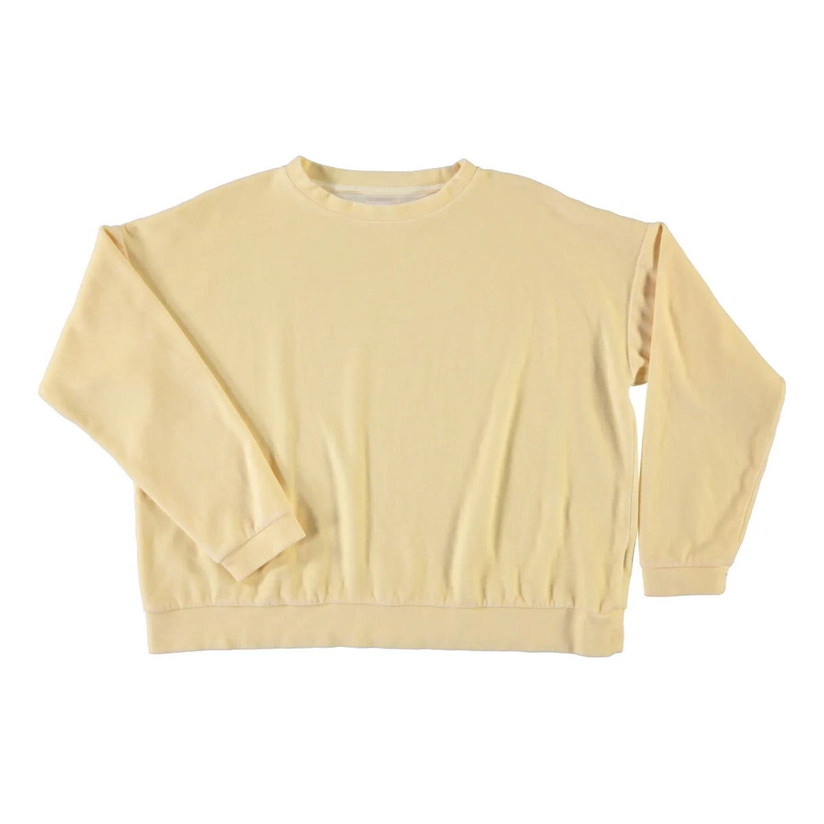 Poudre Organic - Acentra Kadife sweatshirt | Soluk sarı