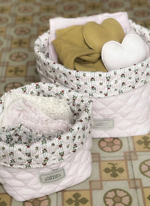 Editions Aimable - Cesta de almacenamiento Paul | Dragée Pink Gauze