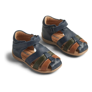 Wheat - Sandalias Robbie Deri | Azul marino